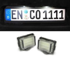 Mstyling LED osvetlitev registrske tablice z ohišjem Mercedes C/E/CLS/S/CL/SL 07-16