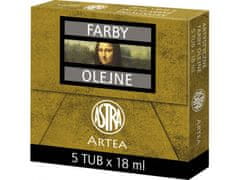 Astra ARTEA Olejová farba Profi 18ml, Cadmium Lemon / Kadmiová Žltá Citrónová, 83410954