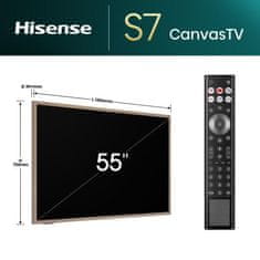 Hisense 55S7NQ 4K UHD Canvas televizor, Smart TV