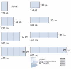 Črna tabla - stenska 75x115cm Rocada SkinBoard