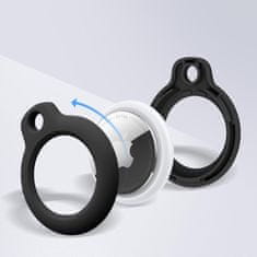 Tech-protect Rough ovitek za Apple AirTag 2ks, črna