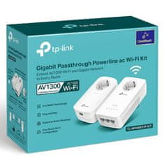 TP-Link TL-WPA8631P KIT AV1300 3-port gigabit powerline z vtičnico kit adapter