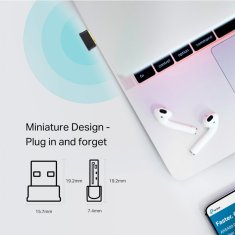 TP-Link Archer T2UB Nano AC600 Wi-Fi Bluetooth USB brezžična mrežni adapter