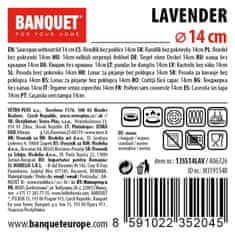 Banquet Ponev s pokrovom LAVENDER 14cm 0,65l, dolg ročaj