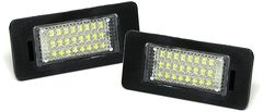 Mstyling LED osvetlitev registrske tablice z ohišjem Audi A1, A4, A5, Q5, TT, A6, A7, Škoda Yeti, Fabia, Superb, VW Passat B6