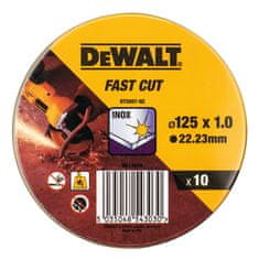 DeWalt REZALNA PLOŠČA ZA INOX 125mm DT3507 10kom 