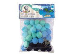 Astra CREATIVO Plišasta kroglica POMPOM BLUE LAGOON, 20 mm, 335121020