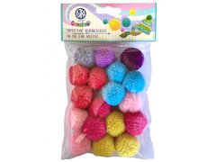 Astra CREATIVO Plišaste volnene kroglice POMPOM Volnene kroglice, 30 mm, 335121013