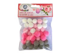 Astra CREATIVO Plišaste kroglice POMPOM ROSE GARDEN, 20 mm, 335121024