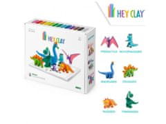 KIDS LICENSING HEY CLAY Kreativni set za modeliranje - Dinozaver (18 kosov)