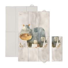 CEBA Potovalna previjalna podloga (80x50) Basic Cosy Hippo