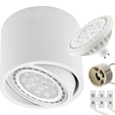 master LED Stropna svetilka za LED 1xGU10/AR111 pregibna bela IP20