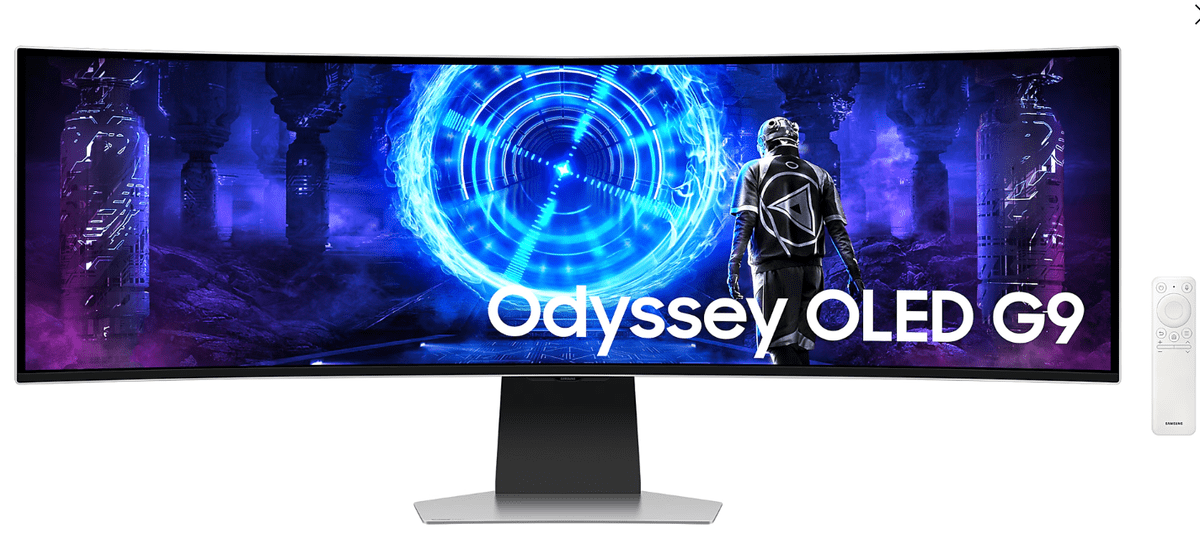 Samsung G95SD Odyssey G9 gaming monitor, Dual QHD,OLED, ukrivljen