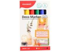 MONAMI MONAMI Deco marker 463, 0,7 mm, komplet BASIC SET, 6 kosov, 20800015070