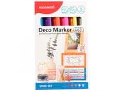 MONAMI MONAMI Deco marker 463, 0,7 mm, komplet VIVID SET, 6 kosov, 20800015080