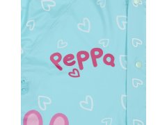 Peppa Pig Pujsa Pepa Turkizni dežni plašč s kapuco, ogrinjalo za dekle 2-3 lata 92-98 cm