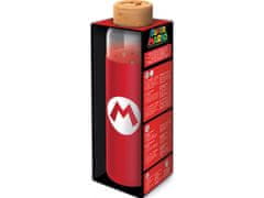 Stor Steklena steklenica s silikonsko površino SUPER MARIO 585ml, 00385