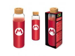 Stor Steklena steklenica s silikonsko površino SUPER MARIO 585ml, 00385