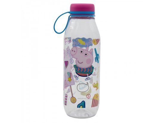 Stor Plastenka s silikonsko zanko PEPPA PIG, 650ml, 14838