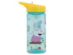 Stor Plastična kvadratna steklenička z izvlečno slamico Peppa Pig, Tritan 530ml, 41214