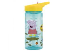 Stor Plastična kvadratna steklenička z izvlečno slamico Peppa Pig, Tritan 530ml, 41214