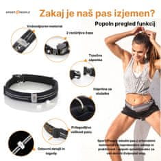 Sport2People Running Belt – Vodoodporna tekaška torbica za telefon in dodatke , črna