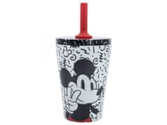 Stor Termo skodelica iz nerjavečega jekla s silikonsko slamico MICKEY MOUSE, 360ml, 74398