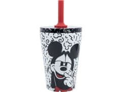 Stor Termo skodelica iz nerjavečega jekla s silikonsko slamico MICKEY MOUSE, 360ml, 74398