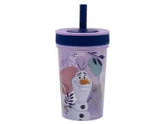 Stor Termo skodelica z navojem in silikonsko slamico DISNEY FROZEN, 465ml, 74286