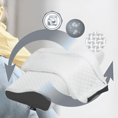 AureliaDream Prevleka za ergonomski vzglavnik, hipoalergena prevleka za vzglavnik AureliaPillow, izjemno zračna, udobna, pralna in z zadrgo za lažje snemanje, PillowCase