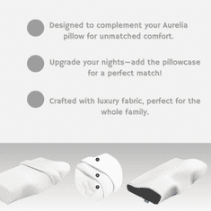 AureliaDream Prevleka za ergonomski vzglavnik, hipoalergena prevleka za vzglavnik AureliaPillow, izjemno zračna, udobna, pralna in z zadrgo za lažje snemanje, PillowCase