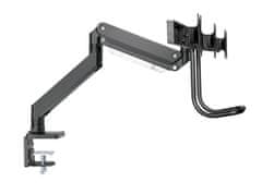 Gembird MA-DA3-03 namizna nastavljiva roka za 3 monitorje 17"-27" z držalom