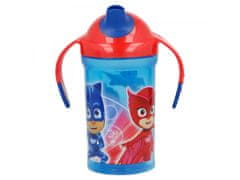 Stor Vrč za trening s silikonskim ustnikom in lučko, PJ MASKS, 300ml, 30140