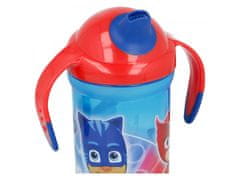 Stor Vrč za trening s silikonskim ustnikom in lučko, PJ MASKS, 300ml, 30140