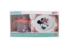 Stor Jedilni set Minnie Mouse - SET 3 kosi (250ml vrč, krožnik in žlica), 10707