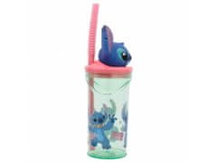 Stor Plastična skodelica 3D s figurico Lilo &amp; Stitch, 360ml, 74869