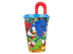 Stor Plastična skodelica s pokrovom in slamico JEŽKO SONIC 430ml, 40530