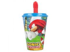 Stor Plastična skodelica s pokrovom in slamico JEŽKO SONIC 430ml, 40530