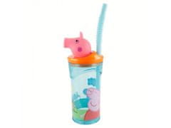 Stor Plastična 3D skodelica s figuro PEPPA PIG, 360ml, 48666