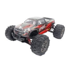 YUNIQUE GREEN-CLEAN 1/16 Q901 RC avto 4WD Off-Road - Bigfoot tovornjak z brezkrtačnim motorjem | Hitro vozilo z daljinskim upravljanjem za otroke in odrasle | Puščavski tovornjak Off-Road RED