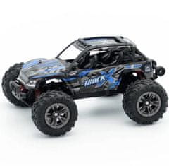 YUNIQUE GREEN-CLEAN 1/16 Q901 RC avto 4WD Off-Road - Bigfoot tovornjak z brezkrtačnim motorjem | Hitro vozilo z daljinskim upravljanjem za otroke in odrasle | Puščavski tovornjak Off-Road MODRA