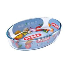 Pyrex OVALNA POSODA ZA PEKO 1,6L, 26X18X6CM, STEKLO