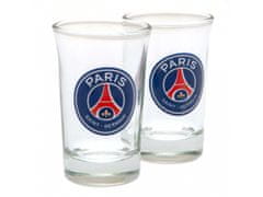 FOREVER COLLECTIBLES 2pcs PARIS SAINT-GERMAIN F.C. 2pk Shot Glass Set