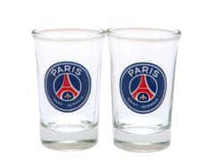 FOREVER COLLECTIBLES 2pcs PARIS SAINT-GERMAIN F.C. 2pk Shot Glass Set