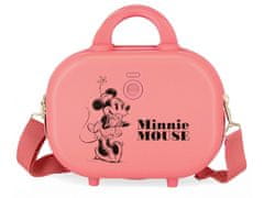 Jada Toys ABS Potovalni kozmetični kovček MINNIE MOUSE Happines Coral, 21x29x15cm, 9L, 3663922