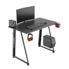 Ultradesk Gaming miza ENTER V2, 100x60 cm, 75 cm, z držalom za pijačo in slušalkami, kompaktna velikost