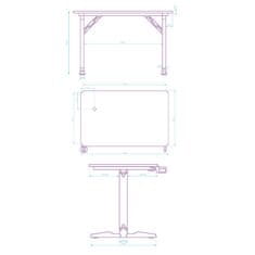 Ultradesk Gaming miza FREEZE V2, 109x69 cm, 75 cm RGB regulator, držalo za pijačo in slušalke