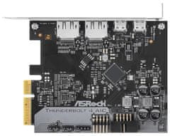 Thunderbolt 4 AIC R2.0 / PCI-E 3.0 / Intel JHL8540 Thunderbolt 4 Controller / 2x Thunderbolt 4 / 2x DP IN