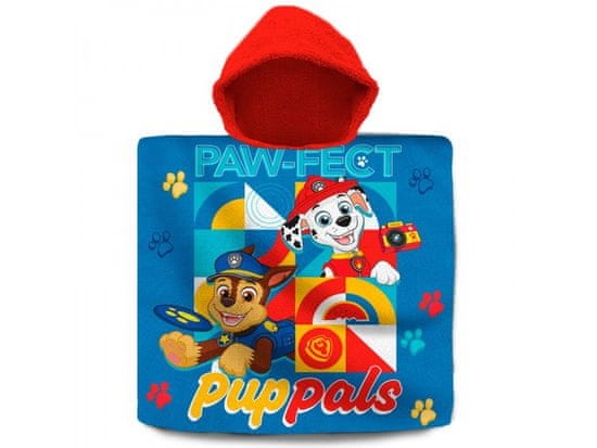 KIDS LICENSING Bombažni pončo 60/120cm PAW PATROL, PW19924