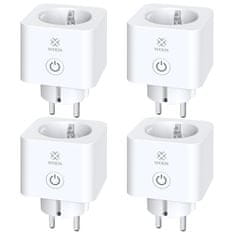 WOOX R6113 Smart WiFi CB2S Energy monitoring 4pk pametna vtičnica